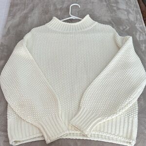 Amazon Cream Turtleneck Sweater